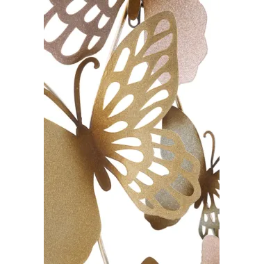 Panel ścienny BUTTERFLIES ZŁOTO/RÓŻOWY 59,5 4 111,5 cm